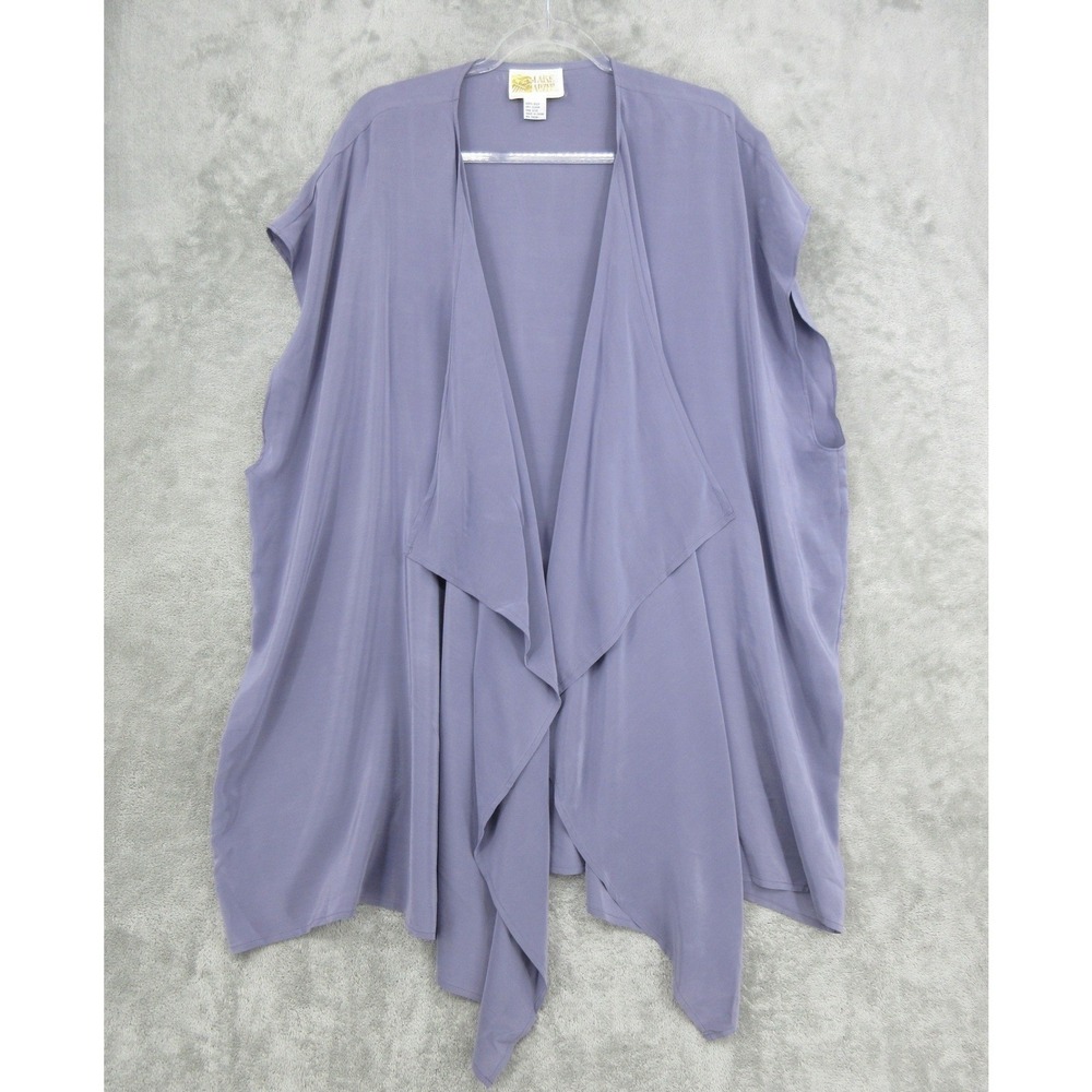 Vintage Laise Adzer Kimono One Size Silk Draped 80s Lagenlook Asymmetric Relaxed